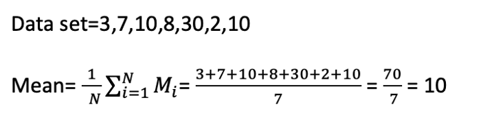 Calculating Mean in small data set