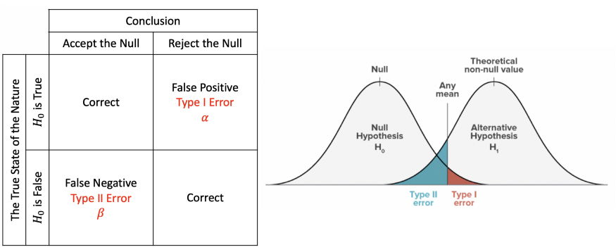 Type 1 and Type 2 Error